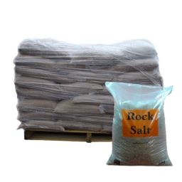 25 kg Brown De-icing Rock Salt x40 Bags - 1000 kg